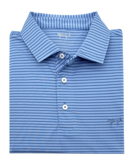 Cobalt Stripe Polo