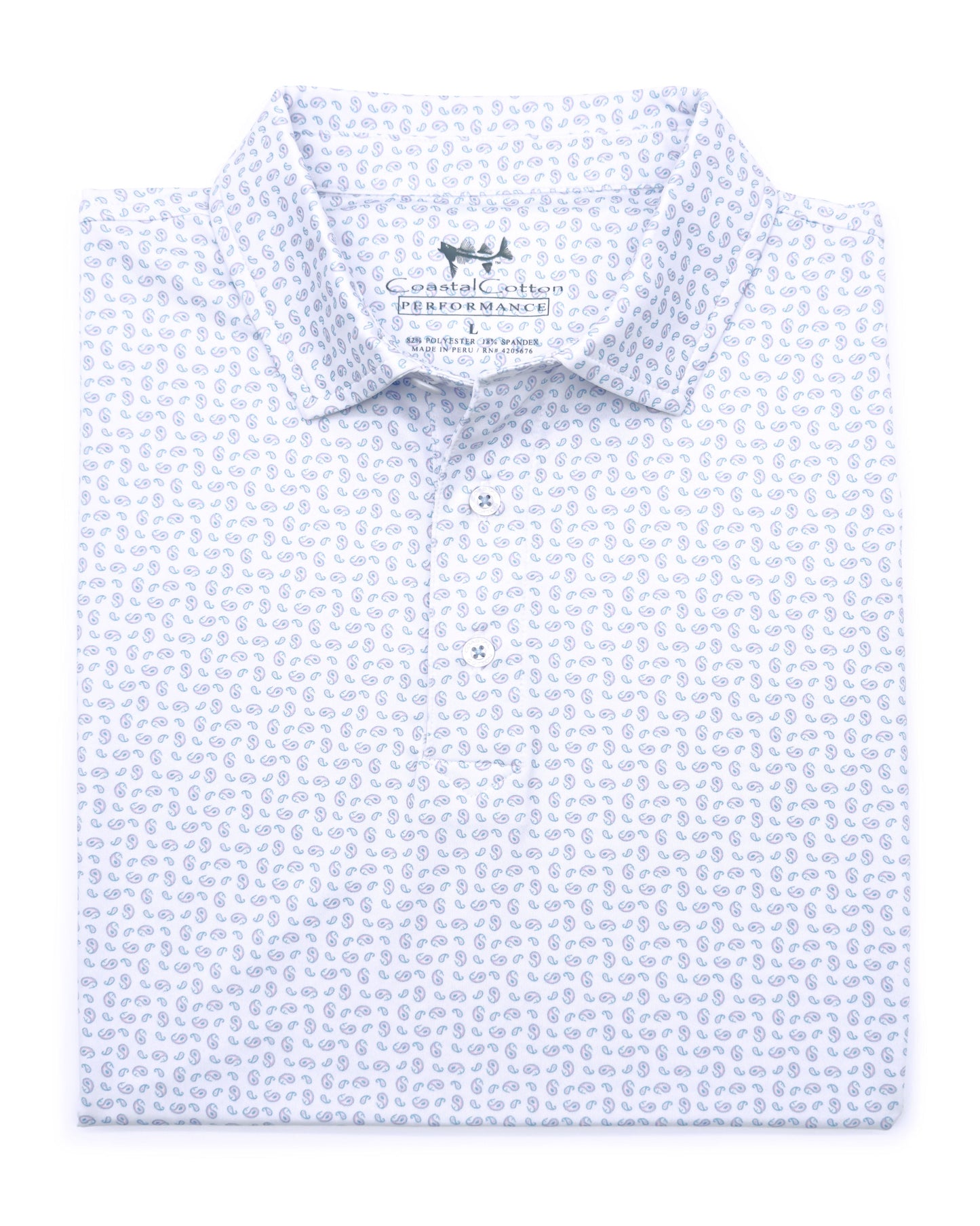 Pink Paisley Polo